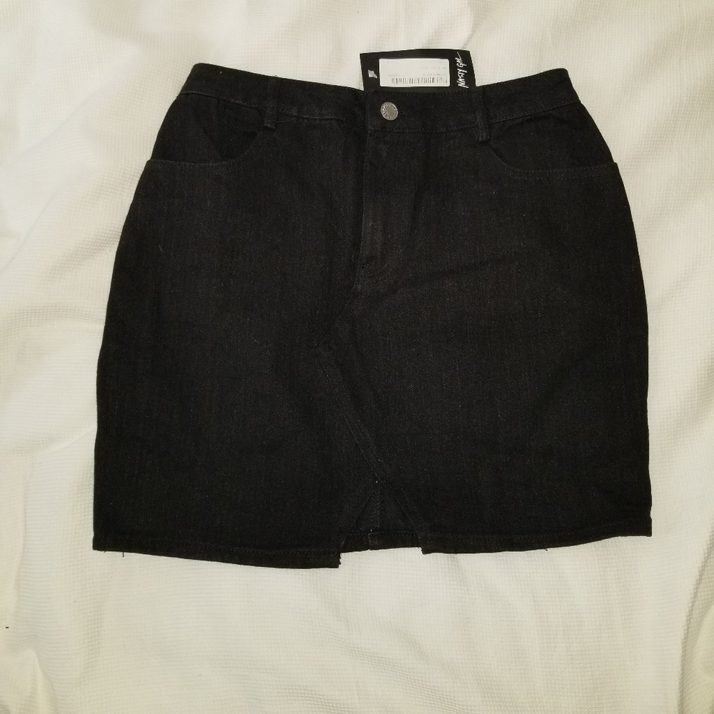 NWT  Nasty Gal_ Daphnea Black Mini Skirt